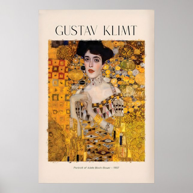 Impresión de arte de Gustav Klimt - Retrato de Ade (Frente)