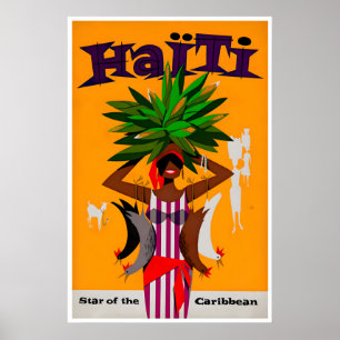 Impresión de arte de Haití Póster de viaje haitian