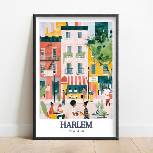 Impresión de arte de Harlem - Póster de arte de la