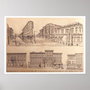 Impresión de arte de Ilustracion gastado de Poster
