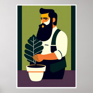 Impresión de arte de jardinería