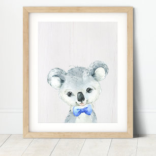 Impresión de arte de la guardería Koala Bear Bowti