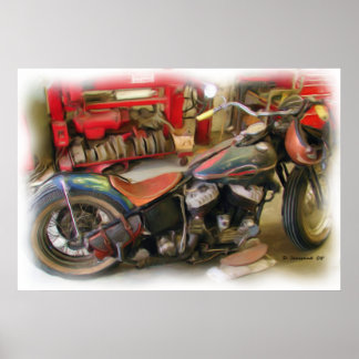 Impresión de arte de la vieja escuela