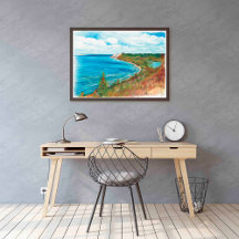 Impresión de arte de Lakeshore Michigan