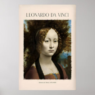 Impresión de arte de Leonardo da Vinci - Ginevra d