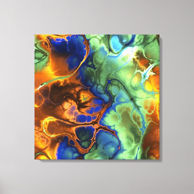Impresión de arte de lienzo fractal (Anverso)