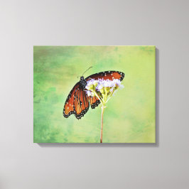 Impresión de arte de lienzo sobre mariposa monarca