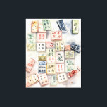 Impresión de arte de Mahjong en acuarela<br><div class="desc">Bonito arte de mahjong en acuarela con impresiones de arte originales de Nicole.</div>