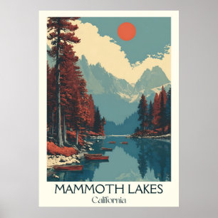 Impresión de arte de Mammoth Lakes California La