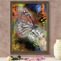 Impresión de arte de mariposa de cumpleaños