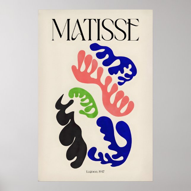Impresión de arte de Matisse Lagoon947 Abstracto O (Frente)