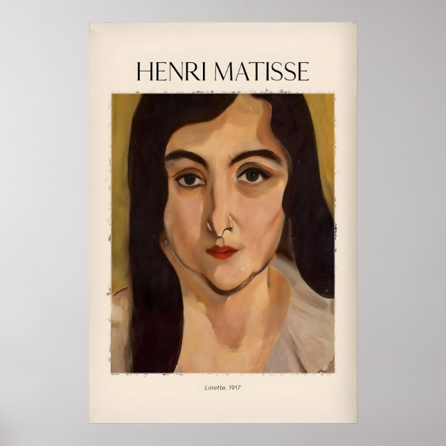 Impresión de arte de Matisse - Póster de retrato d (Frente)