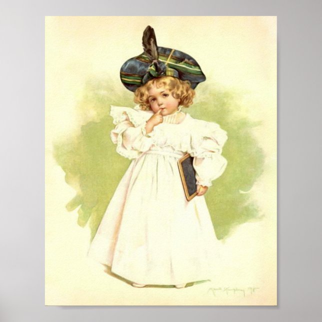 Impresión de arte de Maud Humphrey Little School D (Frente)