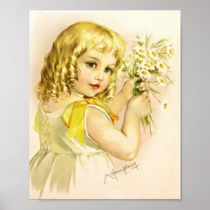 Impresión de arte de Maud Humphrey Niña Vestido Am