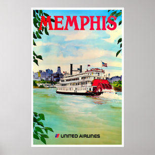Impresión de arte de Memphis Póster vintage de Ten