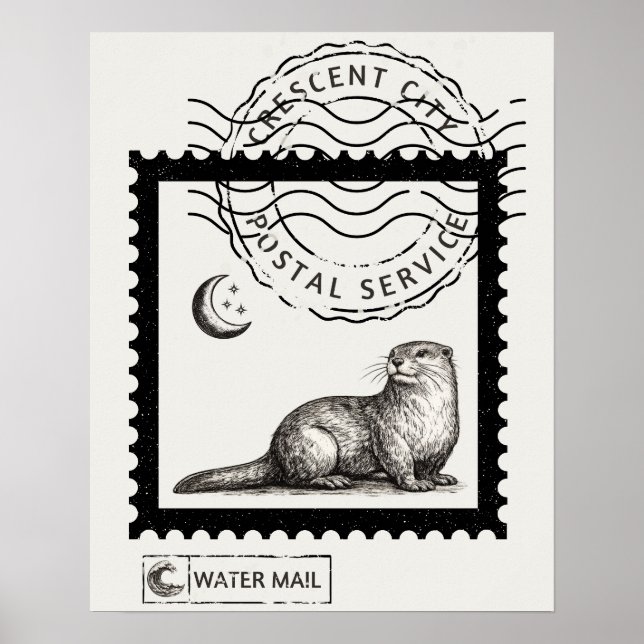 Impresión de arte de nutria de Crescent City (Frente)
