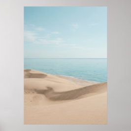 Impresión de arte de océano costero de playa de ar