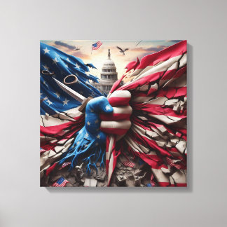 Impresión de arte de país desgarrado