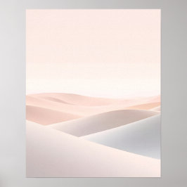 Impresión de arte de paisaje de colinas abstractas