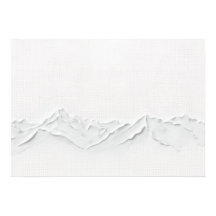 Impresión de arte de paisaje de montaña blanca min