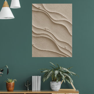 Impresión de Arte de Pared Abstracto con Textura d