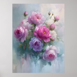 Impresión de arte de pared acrílico floral