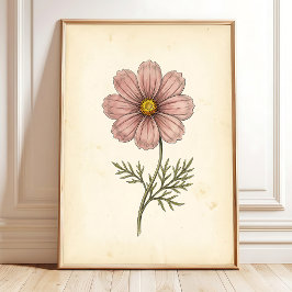 Impresión de Arte de Pared Cosmos Botánico