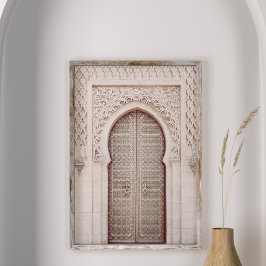 Impresión de Arte de Pared de Arco Marroquí de Ter