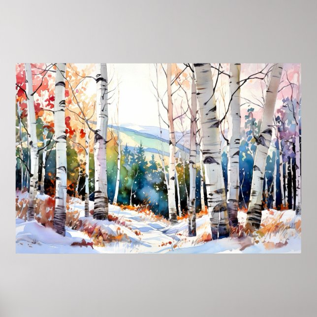 Impresión de arte de pared de bosque natural (Frente)