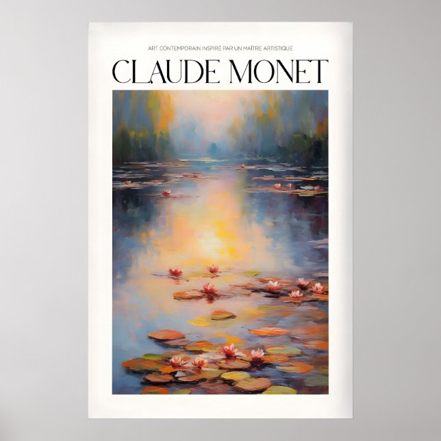 Impresión de arte de pared de Claude Monet (Frente)