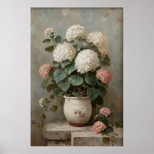 Impresión de arte de pared de Hortensia, prado de 