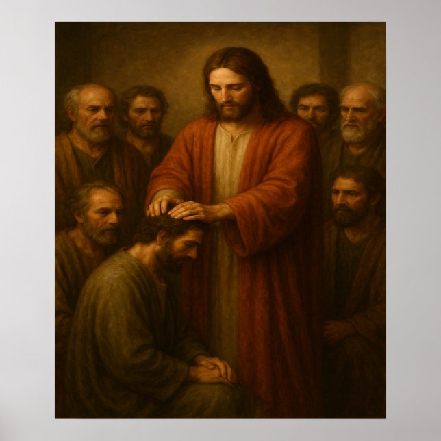 Impresión de arte de pared de Jesús Ordaining Apos (Frente)