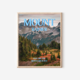 Impresión de arte de pared de moda en Mount Rainie