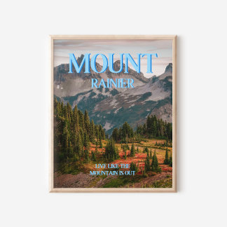 Impresión de arte de pared de moda en Mount Rainie