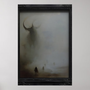 Impresión de Arte de Pared de Monstruo Colosal, Gó