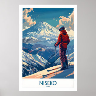 Impresión de arte de pared de Niseko - Póster de e