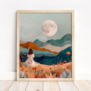 Impresión de Arte de Pared de Paisaje Desértico Bo