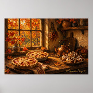 Impresión de Arte de Pared de Panadería de Cabaña
