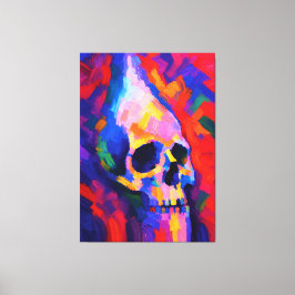 Impresión de Arte de Pared de Pintura de Cráneo Ab