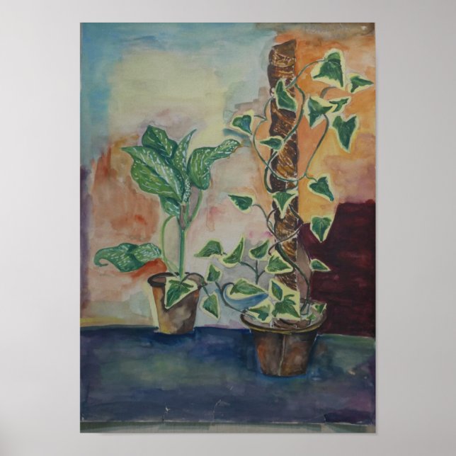Impresión de Arte de Pared de Plantas Botánicas de (Frente)