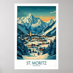Impresión de arte de pared de St Moritz - Suiza 1