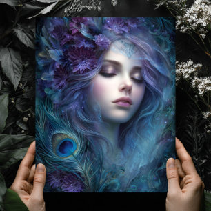 Impresión de Arte de Pared Fantasía Reina Diosa Pa
