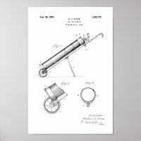Impresión de arte de patente de bolso de golf de 1