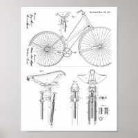 Impresión de arte de patentes de diseño de asiento