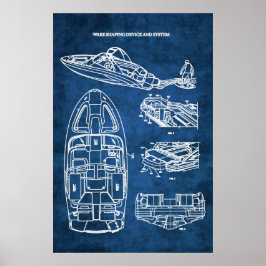 Impresión de arte de Patentes de Surfing No. 2