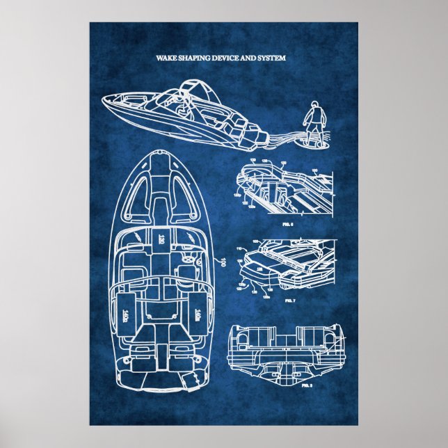 Impresión de arte de Patentes de Surfing No. 2 (Frente)