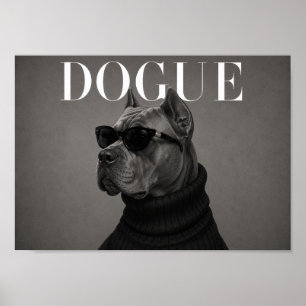 Impresión de arte de perro de moda Cane Corso Chic