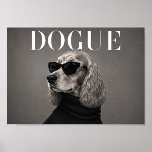 Impresión de arte de perro de moda chic Cocker Spa