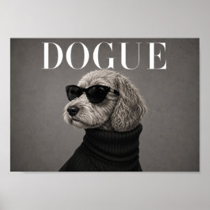 Impresión de arte de perro de moda Cockapoo Chic