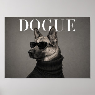 Impresión de arte de perro de moda Pastor Alemán C